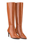 Kathleen-Cognac Glattleder-Stiletto-Maison Baum